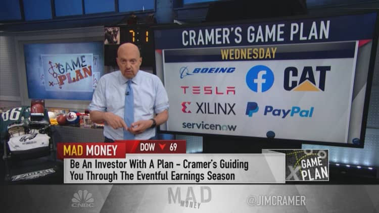 Cramer's rundown of earnings next week: Buy Chipotle, watch Whirlpool and steer clear of Alphabet