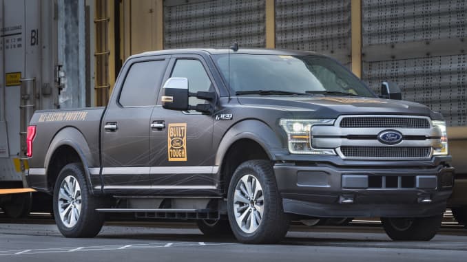 All electric Ford F-150 pickup truck