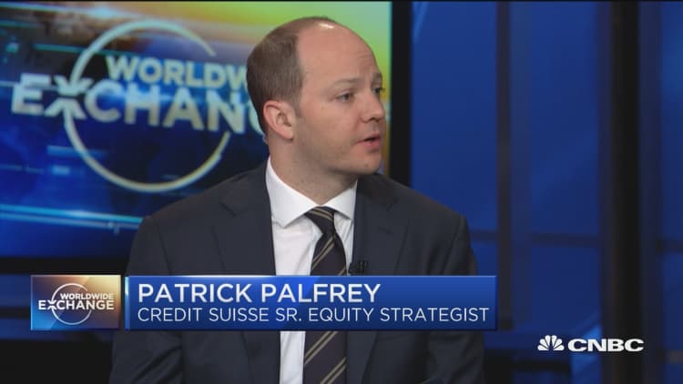 Credit Suisse's Palfrey: Looking for confirmation of strength of US economy in corporate earnings