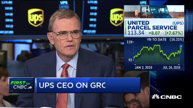 UPS CEO David Abney talks earnings beat, expanded delivery and more