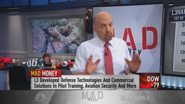 Cramer calls L3Harris the best defense play to own. Here's when to pull the trigger