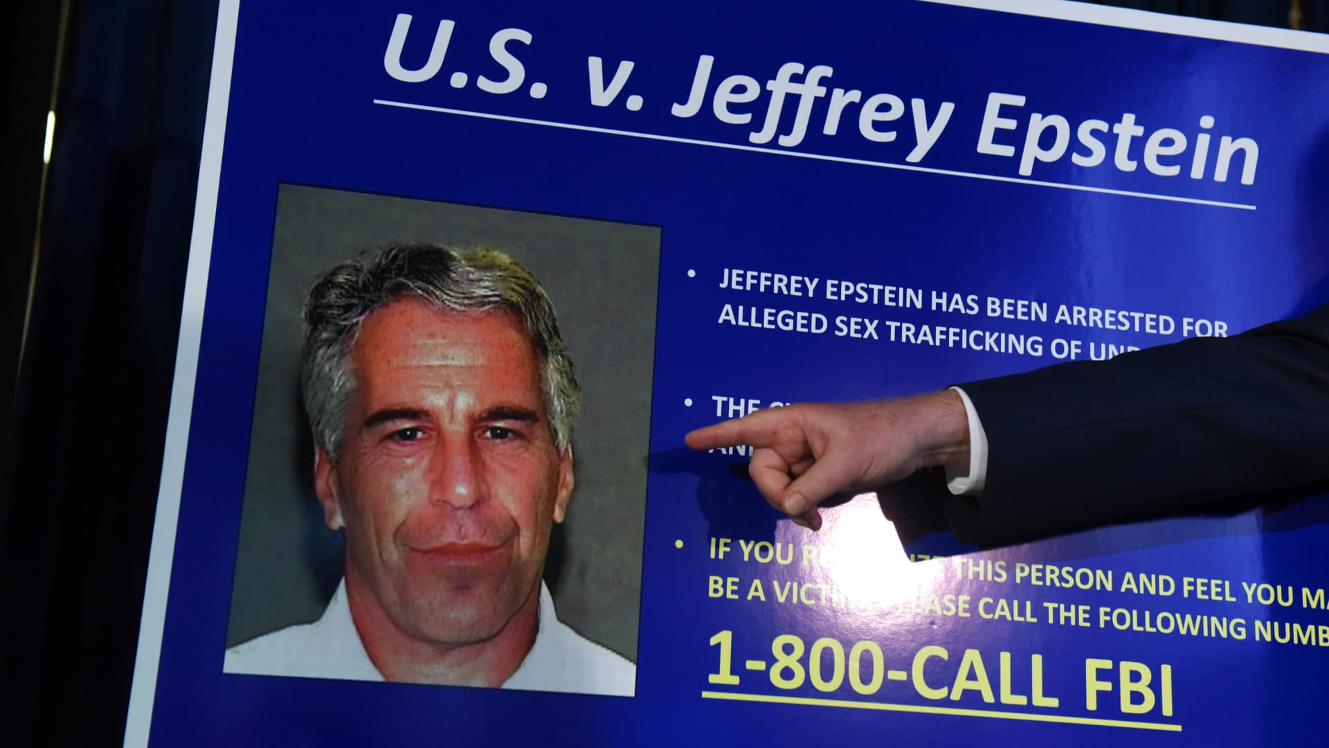 Charges against Jeffrey Epstein were announced on July 8, 2019 in New York City. Epstein will be charged with one count of sex trafficking of minors and one count of conspiracy to engage in sex trafficking of minors.