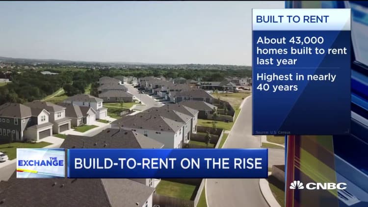 Build-to-rent on the rise: Home-builder companies stay on as landlords
