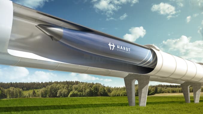 Elon Musk Hyperloop illustration 