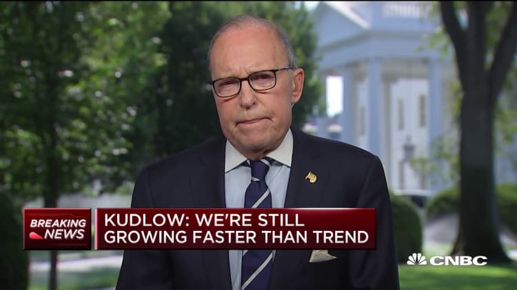 White House's Larry Kudlow on slowing GDP growth: This hasn't been easy with seven rate hikes
