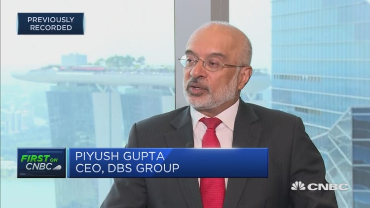 DBS CEO: Not expecting negative growth in the next quarter