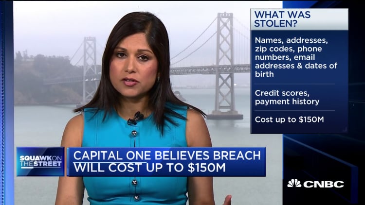 Capital One believes breach will cost up to $150 million