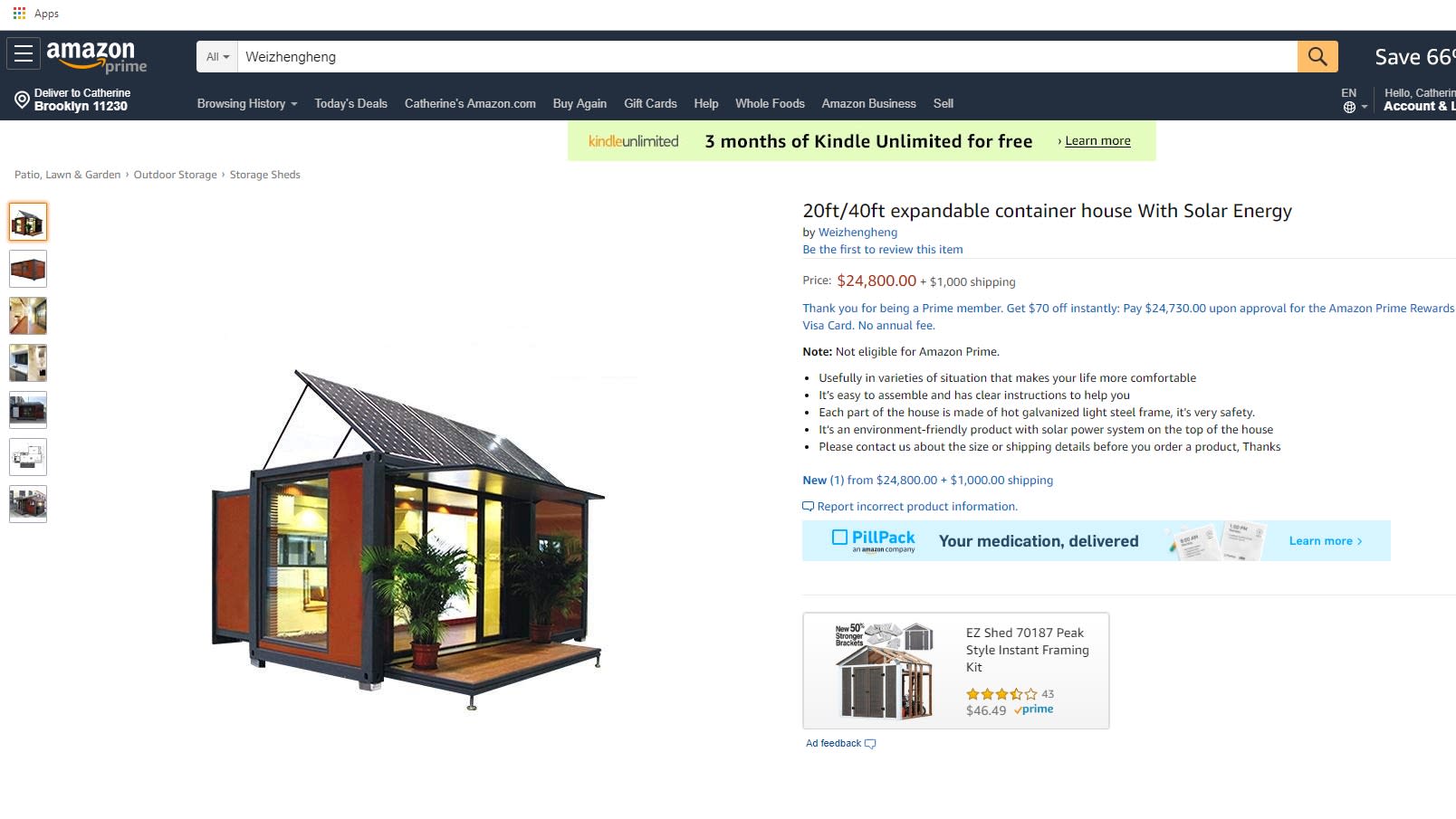 can i buy a house on amazon