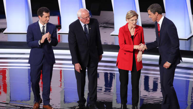 Progressives and moderates go head-to-head in second Democratic debates