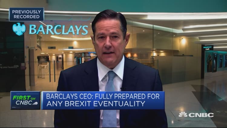 Barclays 'fully prepared' for any Brexit outcome, CEO says