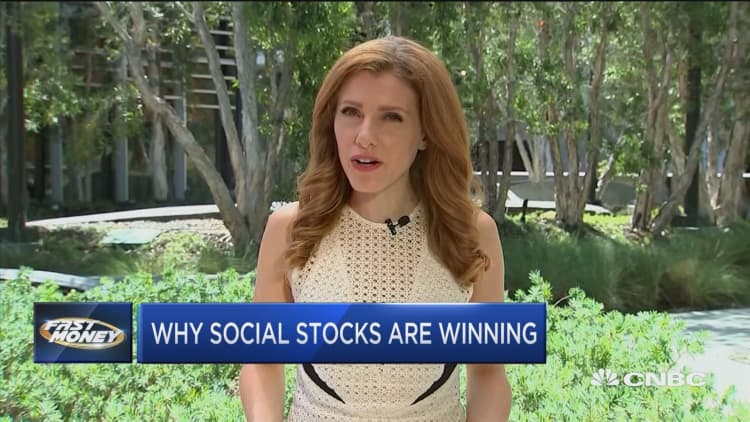 Social media stocks are flying high