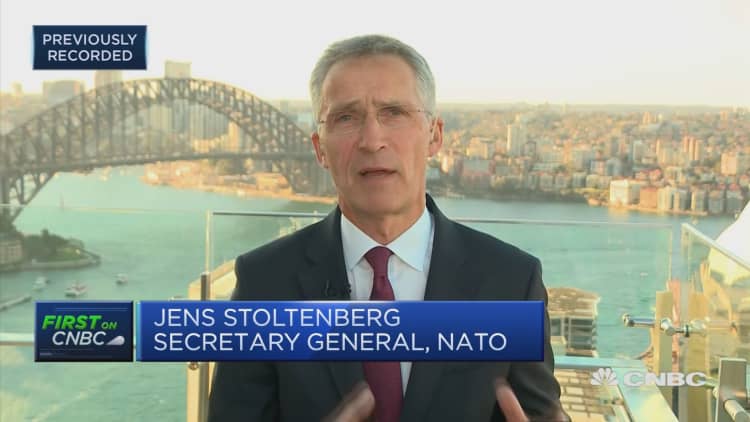 NATO's Stoltenberg: We must address the rise of China's military power