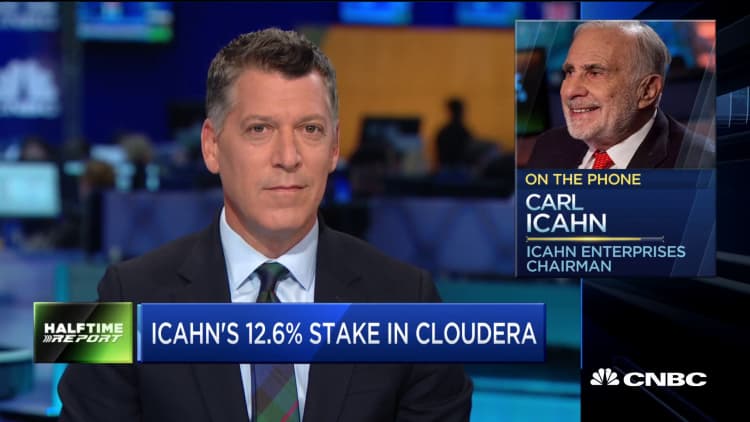 Carl Icahn on his 12.6% stake in Cloudera