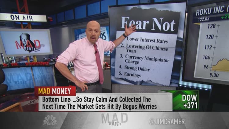 Cramer says 'set of bogus worries' spooked investors this week