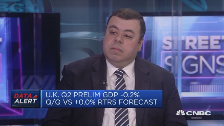 Brexit uncertainty raising risk of recession, economist says