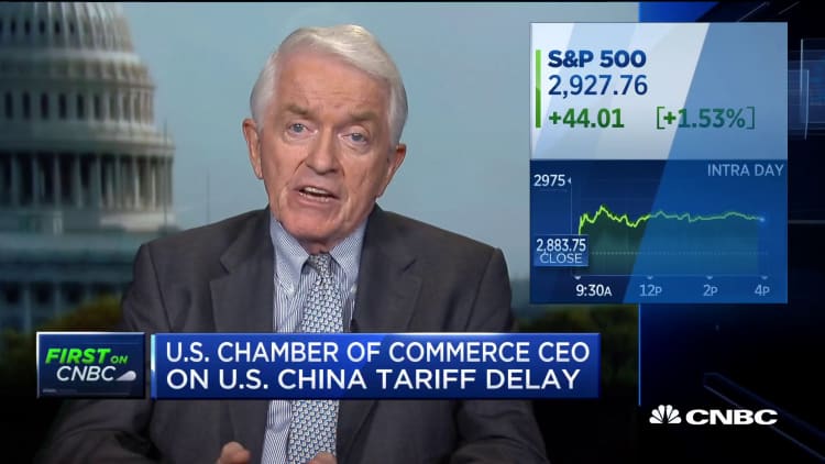 Nobody wants to run for president in a recession, delayed tariffs prevent that: Tom Donohue
