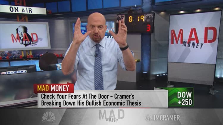 Company earnings give a better read on the economy than the bond market, Jim Cramer says