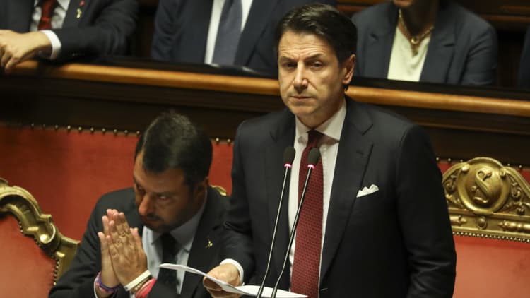 Italian Prime Minister Giuseppe Conte just announced his resignation