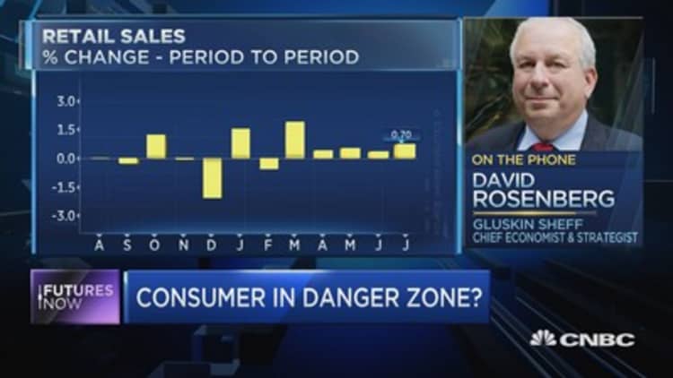 Consumer strength is 'deteriorating' in US, market bear David Rosenberg warns