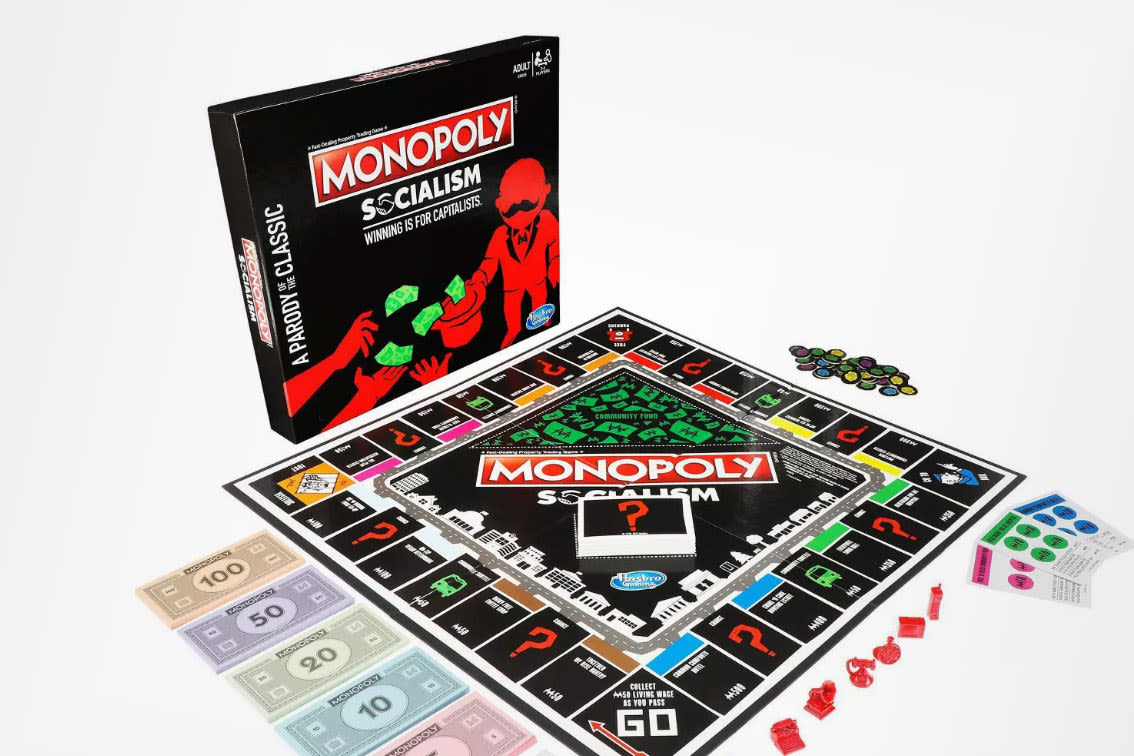 Hasbro Monopoly Socialism Parody Board Game Winning is for Capitalists IN HAND 