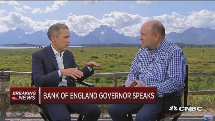 Bank of England Governor Mark Carney speaks