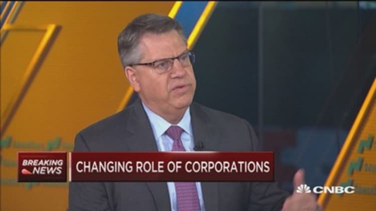 Business Roundtable member on the changing role of corporations