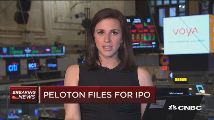 Peloton files for IPO under ticker PTON