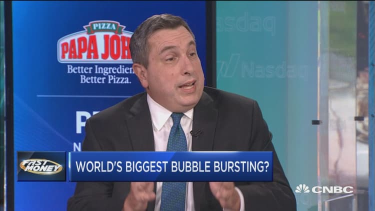 Strategist says the biggest bubble ever about to burst