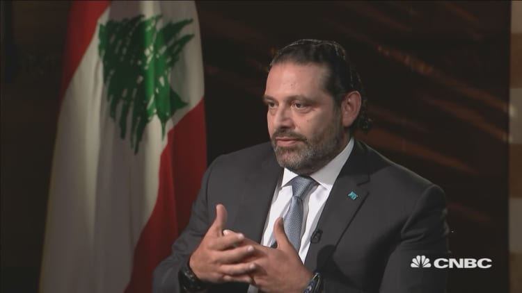 Lebanese pound peg is the 'only stable way' for reform, says Prime Minister Hariri