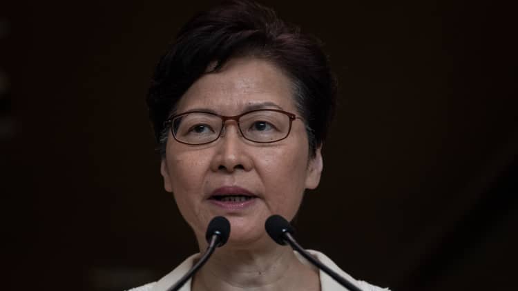 Hong Kong leader says extradition bill has been fully withdrawn