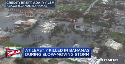 At least 7 killed in the Bahamas by slow-moving Hurricane Dorian