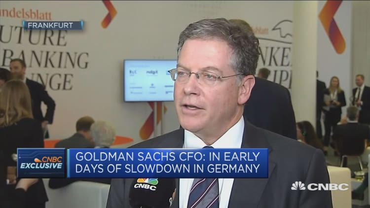 Goldman Sachs CFO: Economic trends in Germany are a big issue