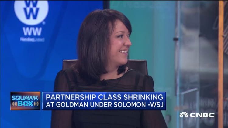WSJ reporter explains why Goldman Sachs is shrinking partnership class