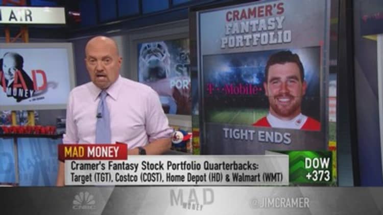 Jim Cramer makes offense, defense picks in his annual 'fantasy portfolio' draft