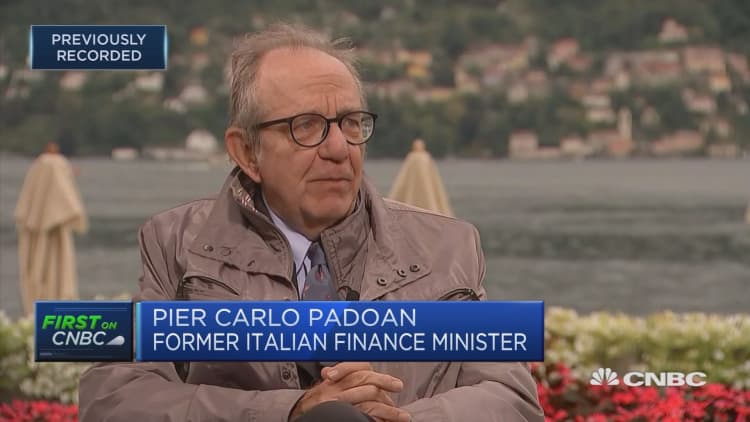 Europe needs a fiscal union as quickly as possible, former Italian finance minister says