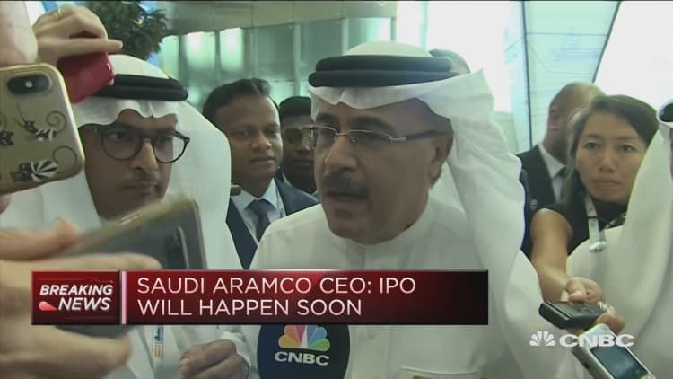 Saudi Aramco CEO: Listing will happen very soon