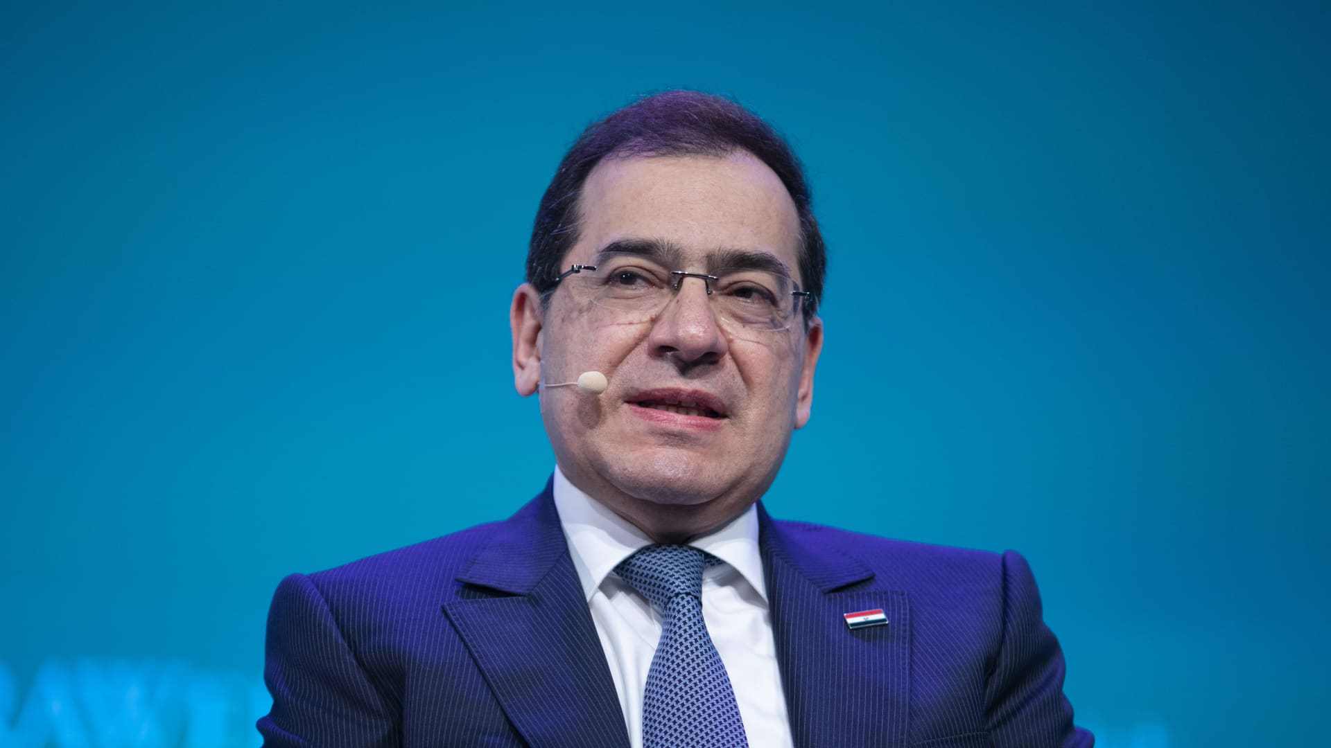 Tarek El-Molla, Egypt's oil minister, speaks during the 2019 CERAWeek by IHS Markit conference in Houston, Texas, U.S., on Wednesday, March 13, 2019.