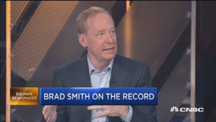 Watch CNBC's full interview with Microsoft president Brad Smith