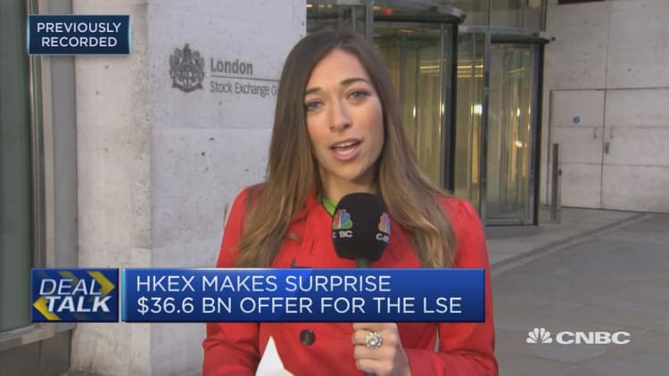 Hong Kong stock exchange makes offer for London stock exchange