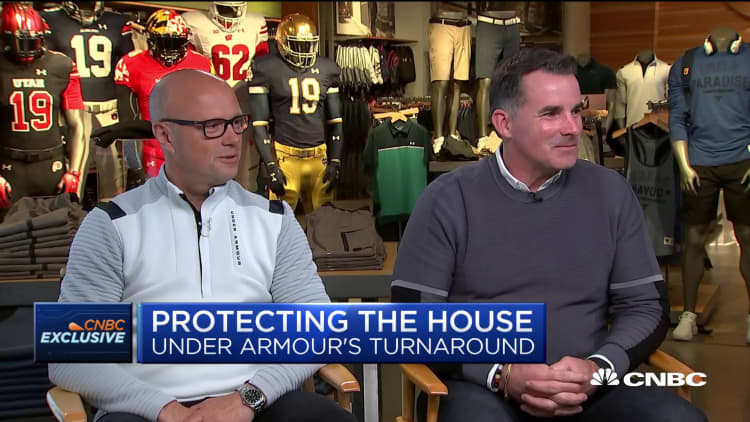 Under Armour's Kevin Plank and Patrik Frisk on the company's turnaround