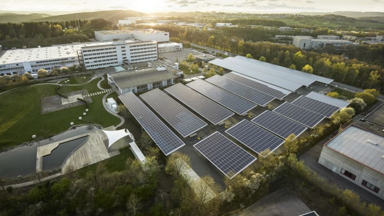 On a sunny day this German factory runs on solar power