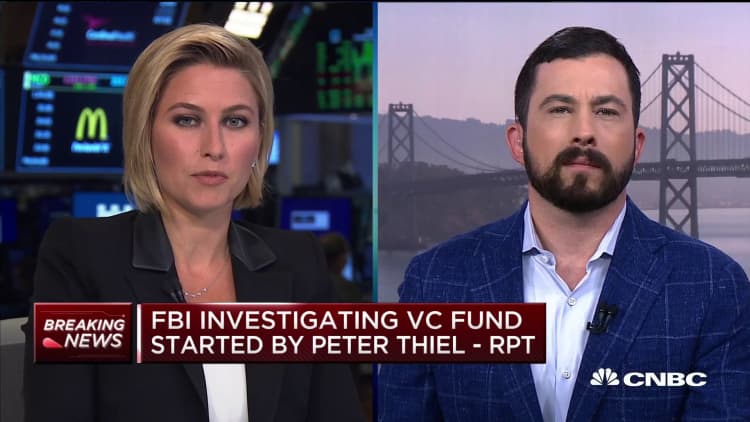 Reports: FBI investigating venture capital fund started by Peter Thiel