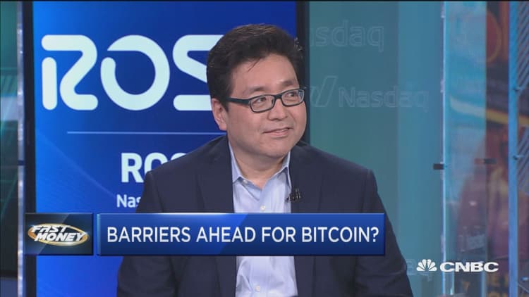 Bitcoin heading higher, says Fundstrat's Tom Lee