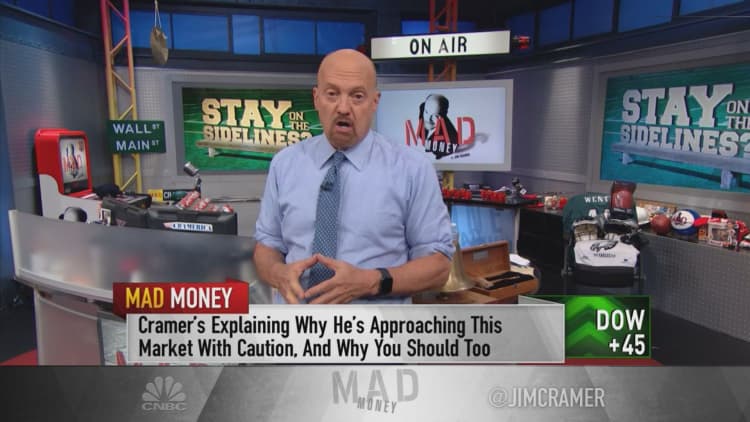 Market indicator is saying it may be time to wait it out, Jim Cramer says