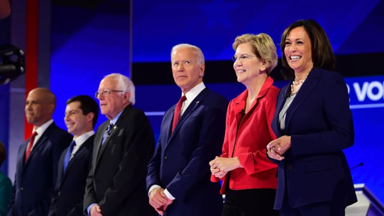Watch the key moments from the third Democratic presidential debate