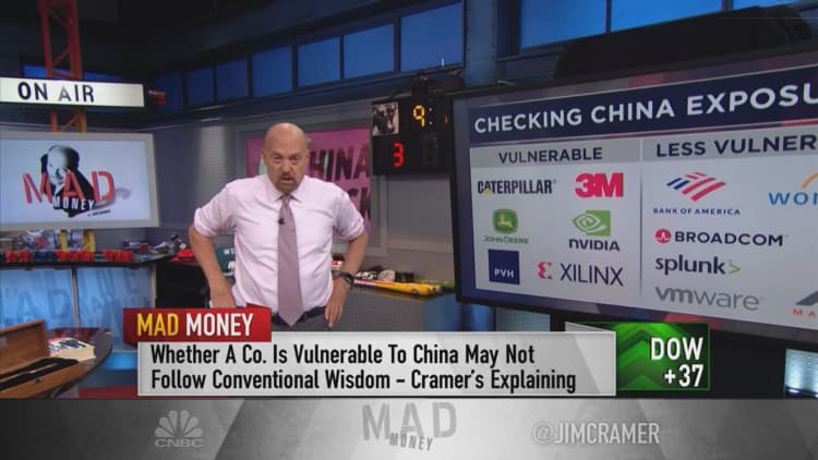 Jim Cramer on stocks held 'hostage' by the trade war