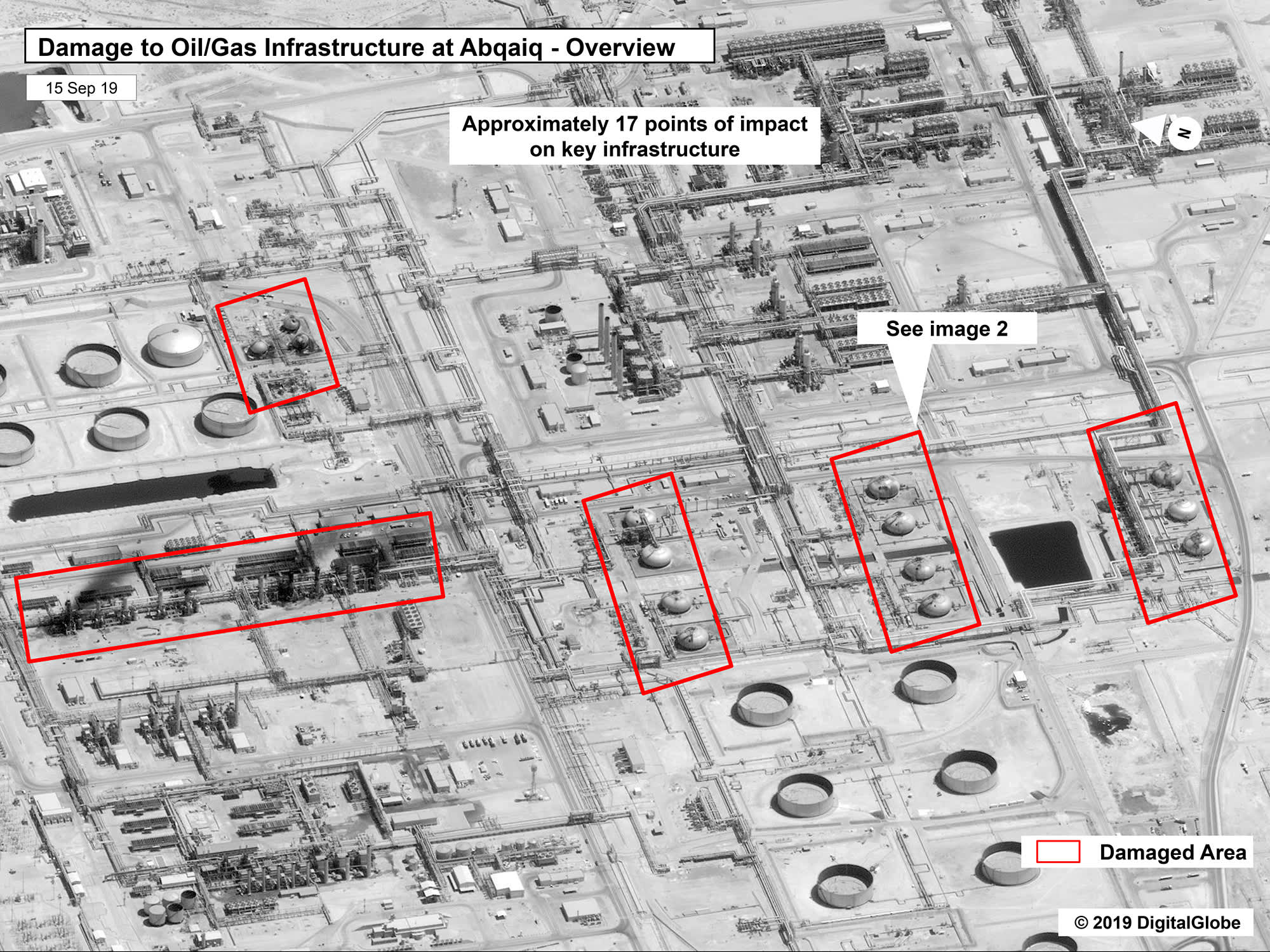 Satellite Photos Show Extent Of Damage To Saudi Aramco Plants