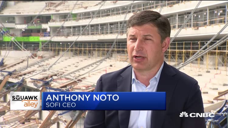 SoFi's Anthony Noto: Stadium naming rights will drive brand awareness