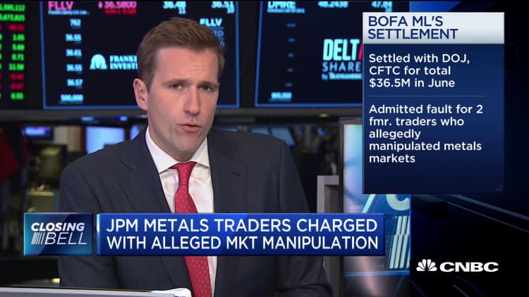 Three JPM metals traders charged with market manipulation, 'spoofing'