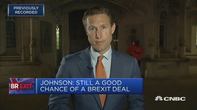 Johnson says there's still a good chance of a Brexit deal